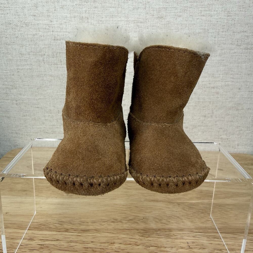 UGG Australia Toddlers Infant Caden Suede Booties Chestnut Baby Size 0/1 Boots